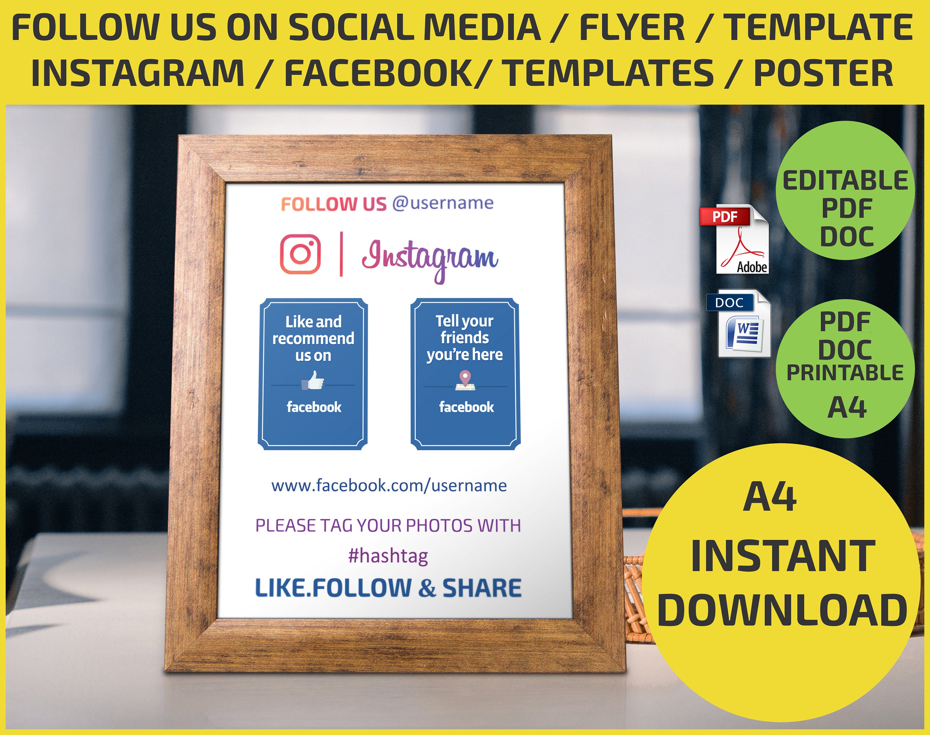 Follow Us On Social Media Check In Like Us