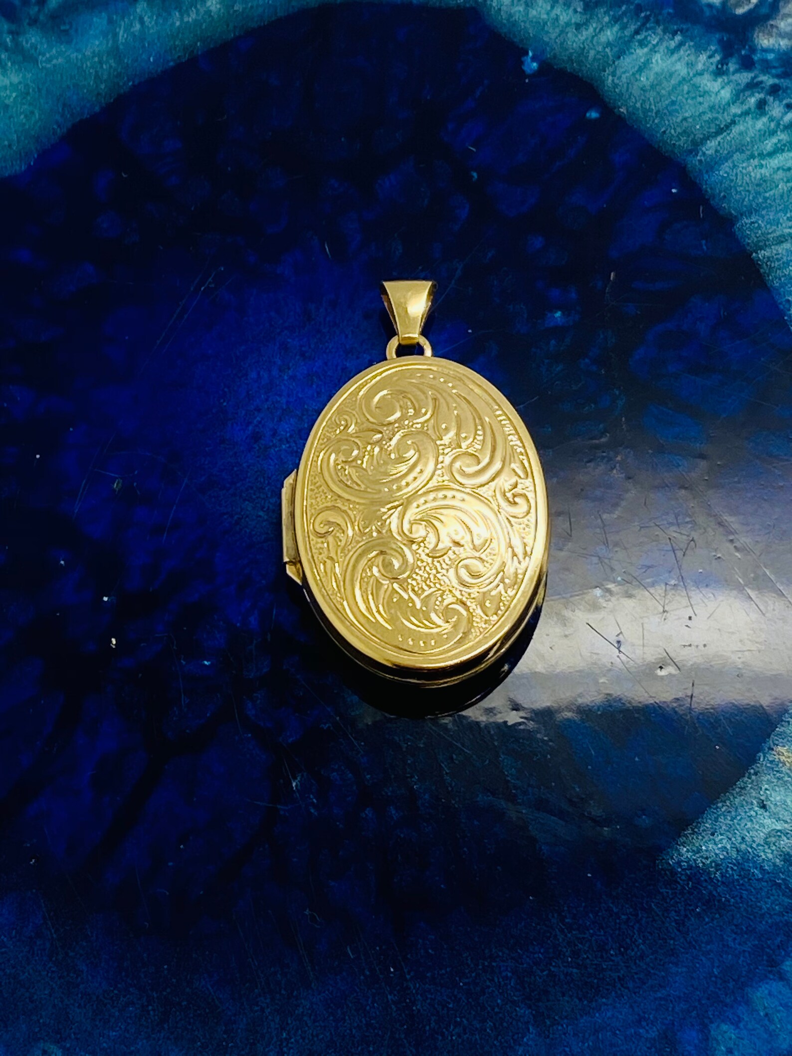 Vintage 9ct Gold Locket Picture Locket Yellow Real Gold Etsy
