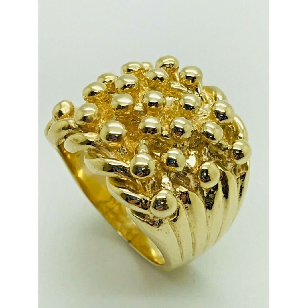 9ct Gold 5 Row Keeper Ring Etsy