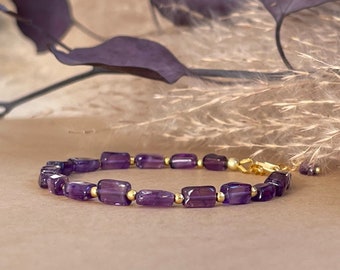 Amethyst Armband /lila Armband /Armband mit Geburtsstein /Amethyst Schmuck /Armband Geschenk / 28 Tauri