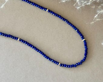 Lapis lazuli necklace | Lapis lazuli jewelry | Necklace with lapis lazuli | Necklace with blue stone | 28 Tauri