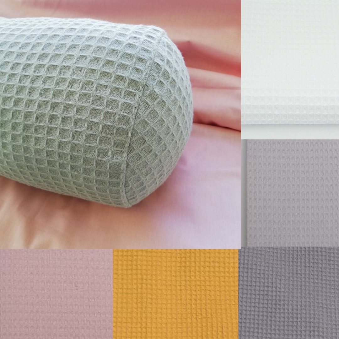 Bolster Roll Cover Any Length/diameter Pique Pillow Cover Etsy