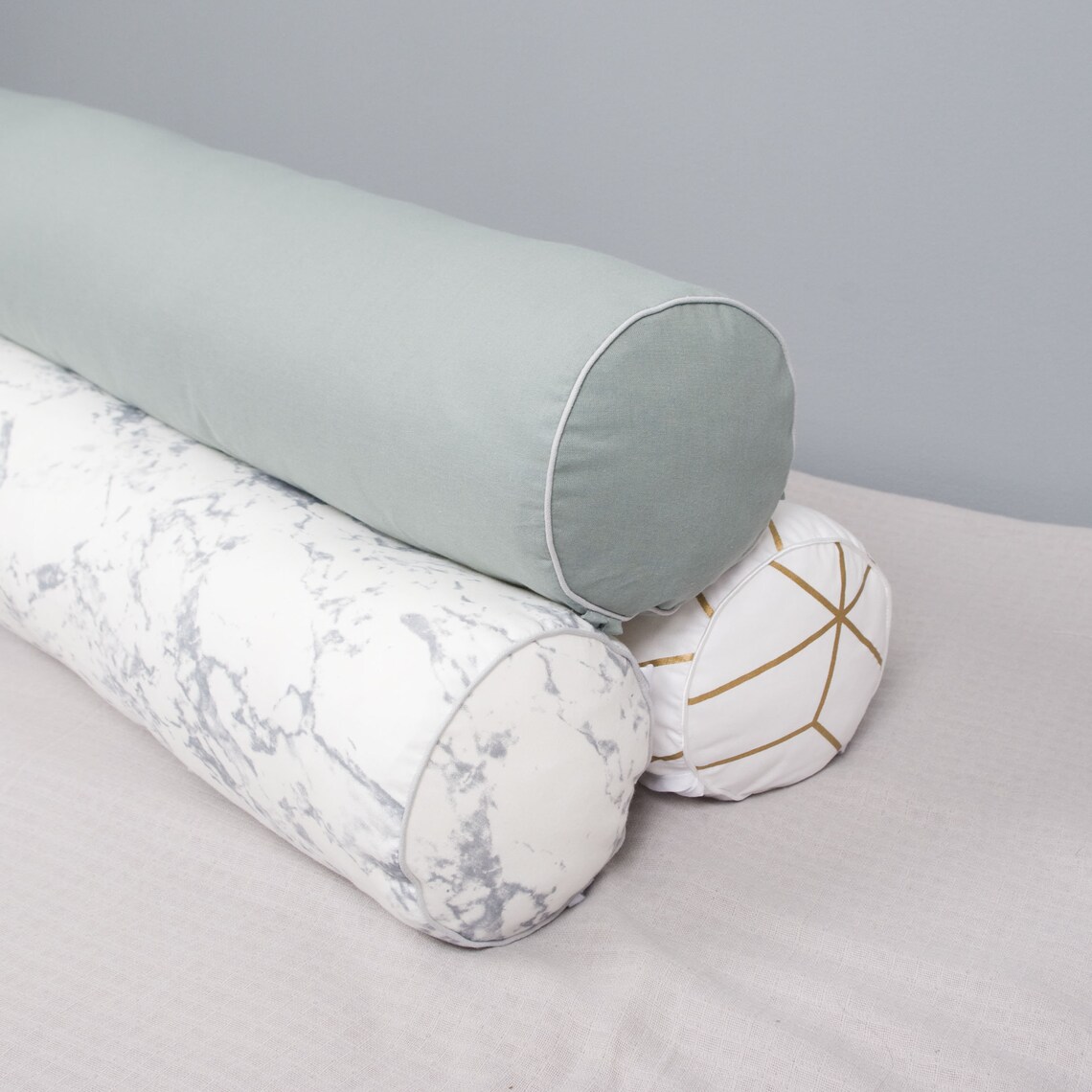 Cotton Bolster Roll COVER ONLY any length 4 6 Etsy