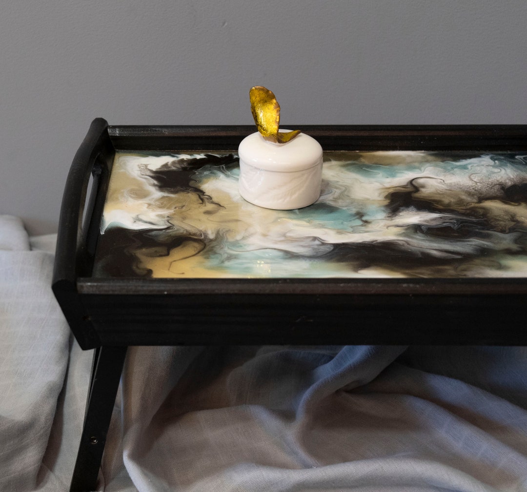 Breakfast in Bed Tray With Legs Wooden Laptop Stand Lap Desk Etsy