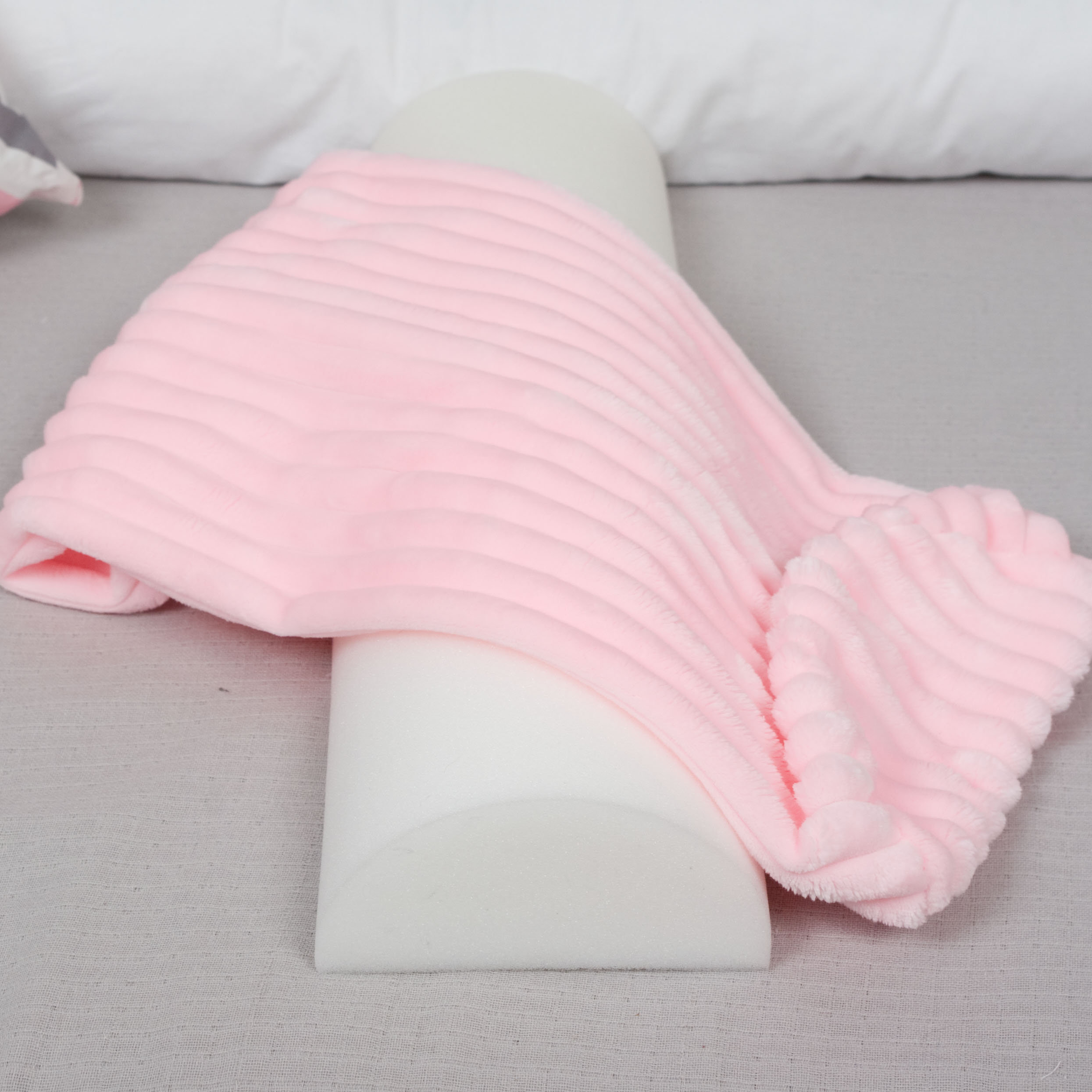 Cover for the half moon pillow pillowcase minky dots case Etsy