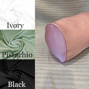 Bolster Pillowcase in 100 Mulberry Silk 22momme With Laundry Bag Handmade Gift Round Silk Cover Etsy
