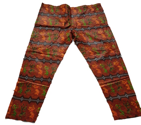 African Print Trousers Colourful Fabric Unisex Men/'s Women/'s Ankara Trousers African Pants