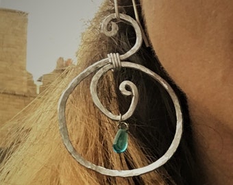 Silver Plated Hoop Earrings!