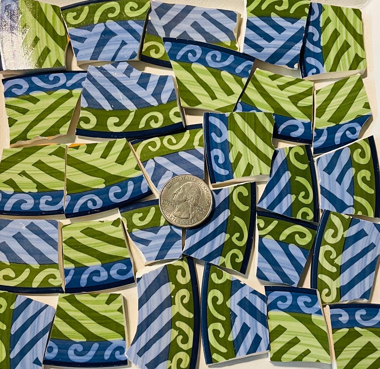 版画 backside works. M : i : FIX yellow E589 Broken China Mosaic Art and Craft Supply Bright