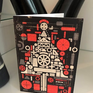 Tarjeta navideña retro de Mecano