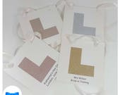 Hen Party L Plate. Personalise Rose Gold Hen Do L Plate