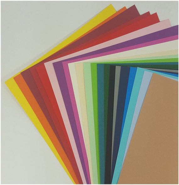 10 or 20 x A4 Matt Card Uk Made. White, Ivory, Cream, Grey, Pink Red Yellow Violet Purple Turquoise Blue Orange Black Kraft Brown Card Stock