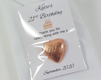 Personalised Birthday Favours. Any Age 16th 18th 21st 30th 40th 50th 60th 70th 75th 80th 90th 100th. Adults Kids Birthday Party Bag Fillers