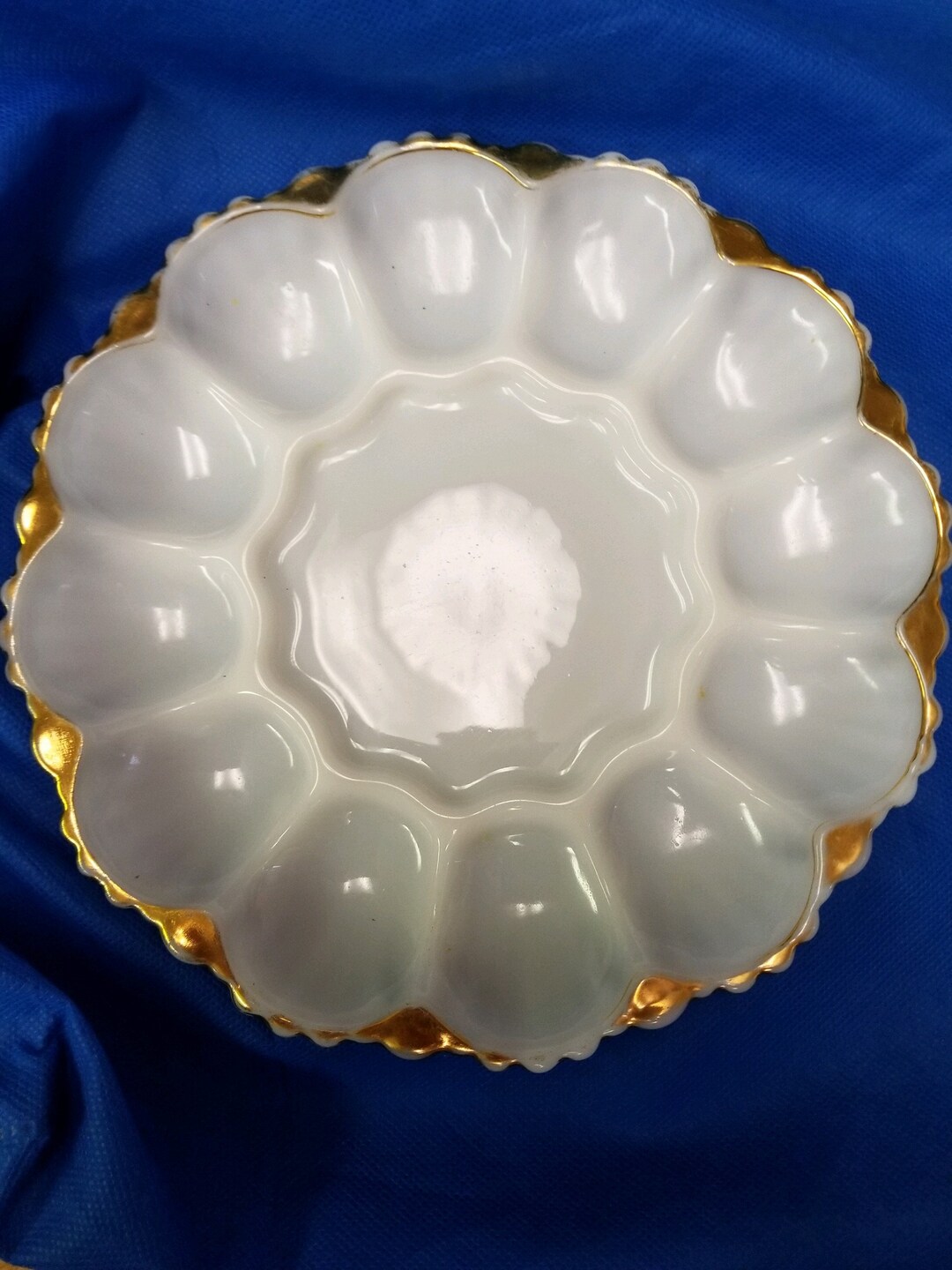 Vintage Deviled Egg Serving Dish Deviled Egg Serving Plate Etsy