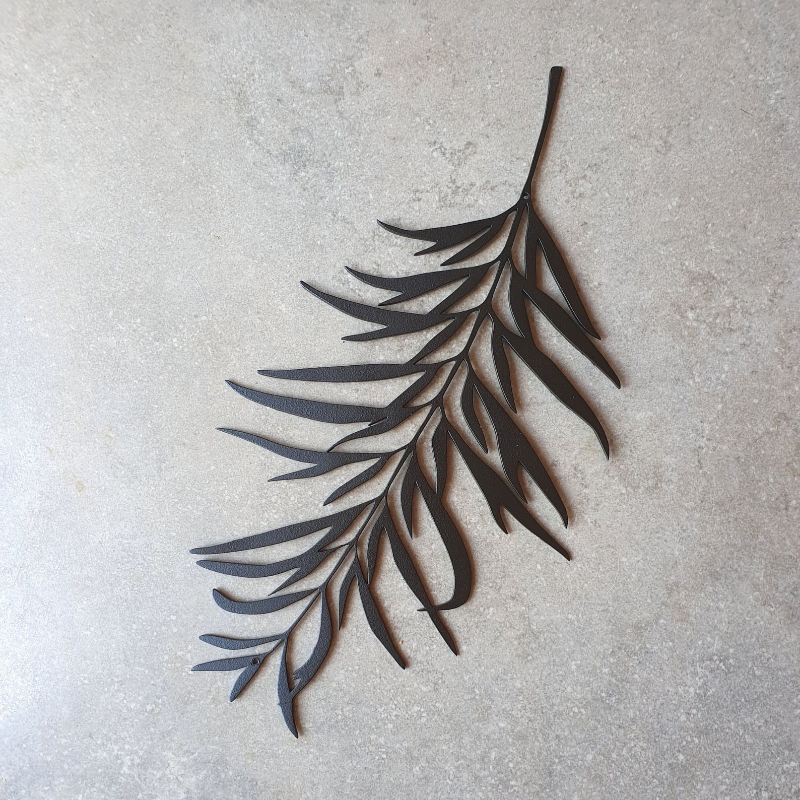 Black Metal leaf Minimalism wall decor Leaf Wall Art Etsy