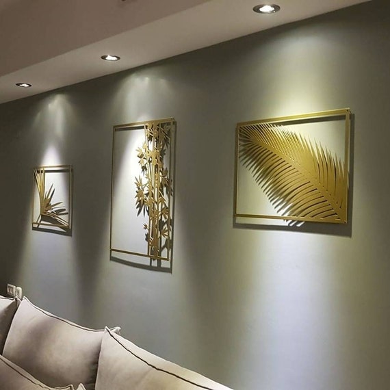 gold wall art canvas