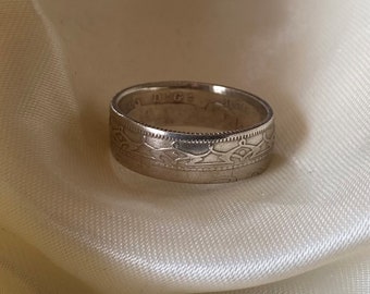 lovely 20th anniversary or birthday present. Hong Kong 20 cent gold plated adjustable ring