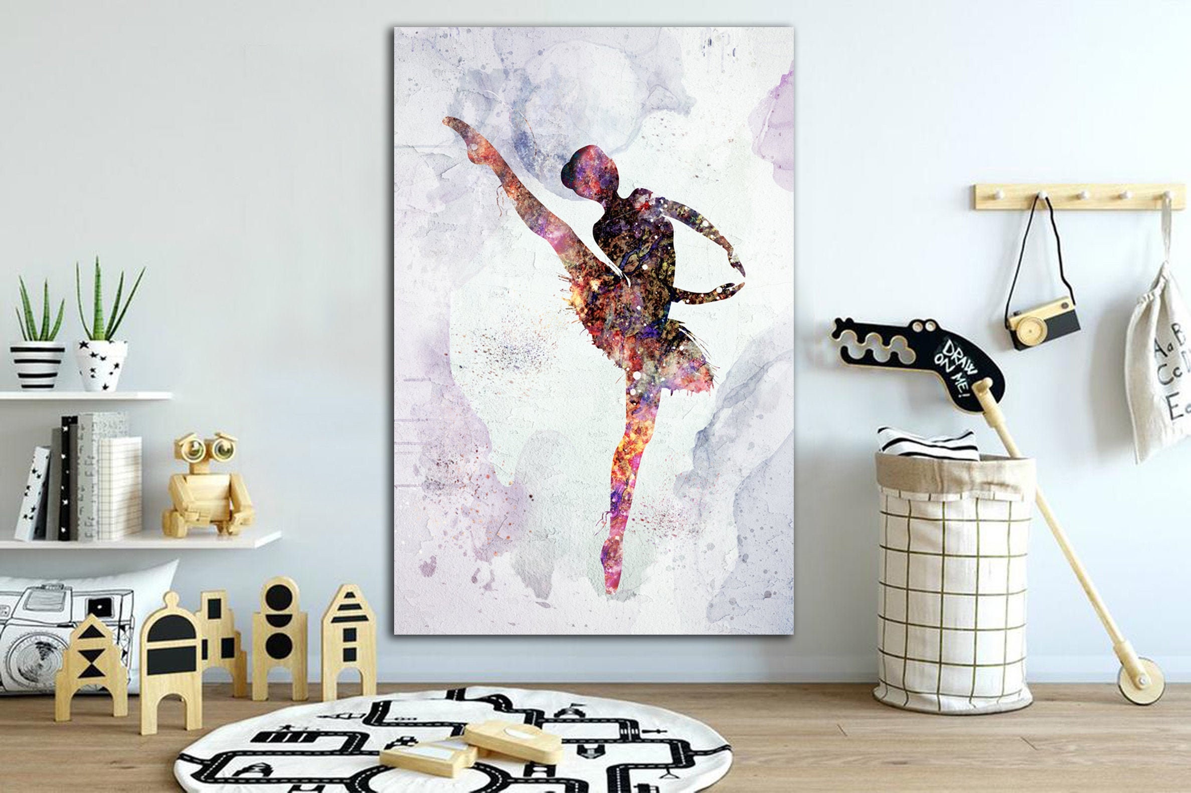 Ballerina Wall Art Dancer Print Ballet Wall Art Decor Etsy UK