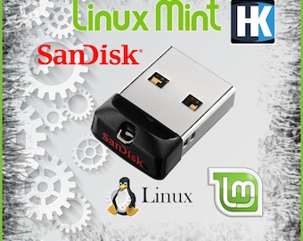 Linux Mint 20.3 Cinnamon on Sandisk Mini 8gb USB Flash Drive
