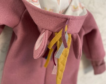 Chaqueta de unicornio de lana hervida para niños, 25 colores. Abrigo de lana hervida, chaqueta de lana, abrigo de unicornio.