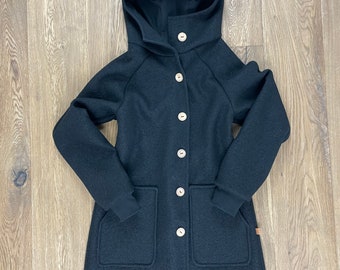 Chaqueta de lana hervida para mujer en varios colores, abrigo de lana hervida, chaqueta de lana