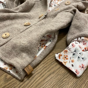 Walk jacket beige natural new wool children 25 colors Walk coat wool jacket wool coat