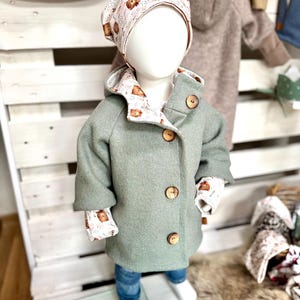 Children&#39;s boiled wool jacket 25 colours