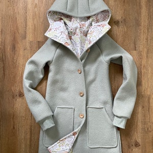 Ladies Walkjacke many colors Walkmantel Wool jacket Wool coat