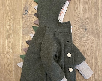 Dinojacke aus Walk Kinder 25 Farben Walkmantel Walkjacke Wollmantel