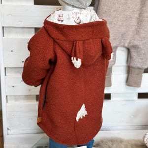 Fox jacket made of wool children 25 colors wool coat wool jacket wool coat fox