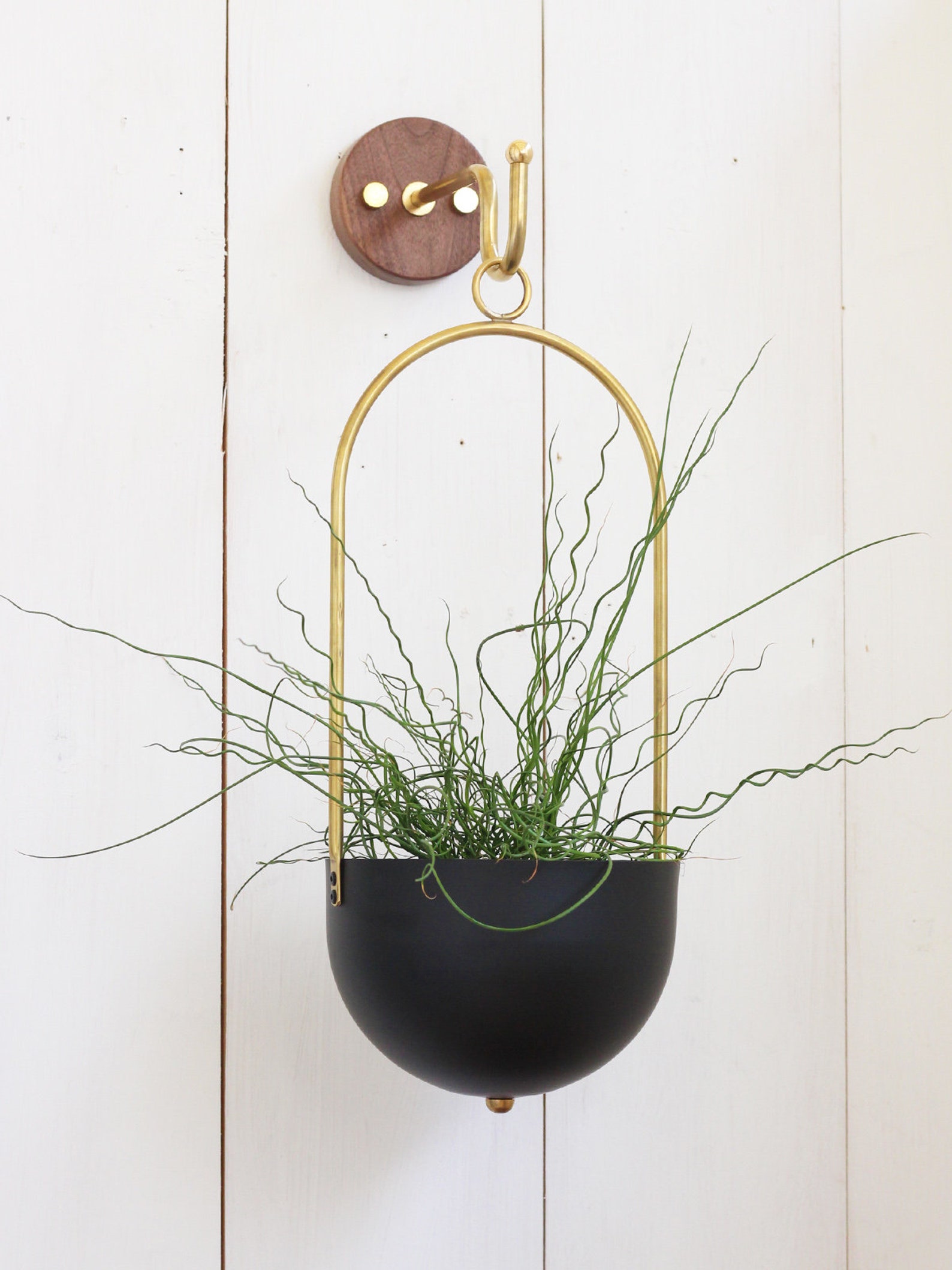 Wall Hook for Hanging Planter Indoor or Outdoor. Solid Brass Etsy