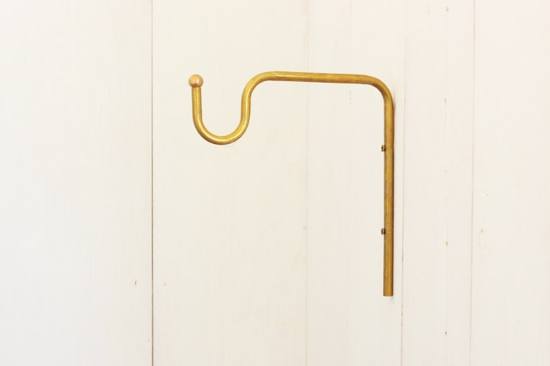 Planter Hanger Minimalist Plant Bracket Brass Wall Hook Etsy UK