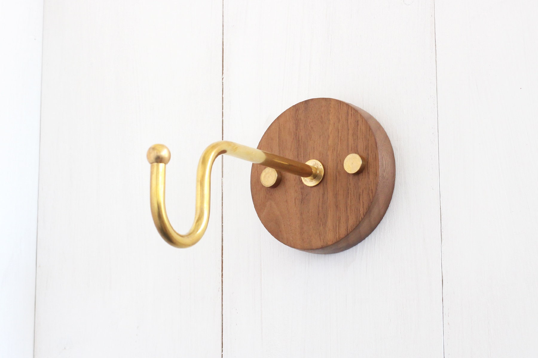 Wall Hook for Hanging Planter Indoor or Outdoor. Solid Brass Etsy