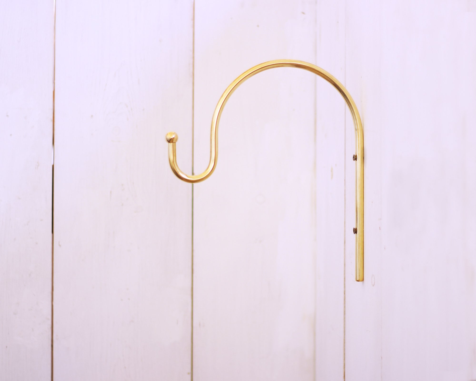 Brass Plant Hanger Minimalist Plant bracket Brass Wall hook Etsy
