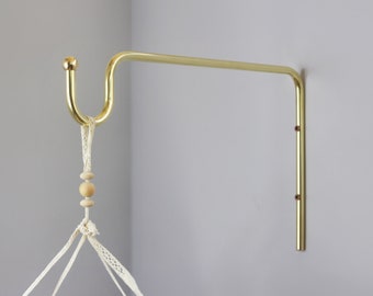 Brass baby crib mobile arm | Nursery mobile hanger holder