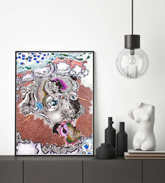 Spiritual wall art print office and bedroom wall art | Etsy