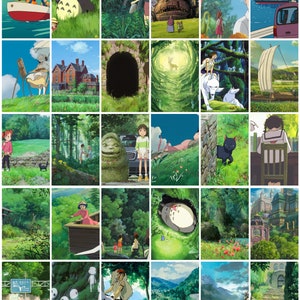 40 PCS Anime Wall Collage Kit, Anime Wall Prints, Anime Poster, Anime Ghibli Gift, Digital Wall Decor, Anime Room Decor, (DIGITAL DOWNLOAD)