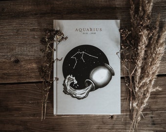 Zodiac Sign Aquarius Notebook | diary | Astrology | blank