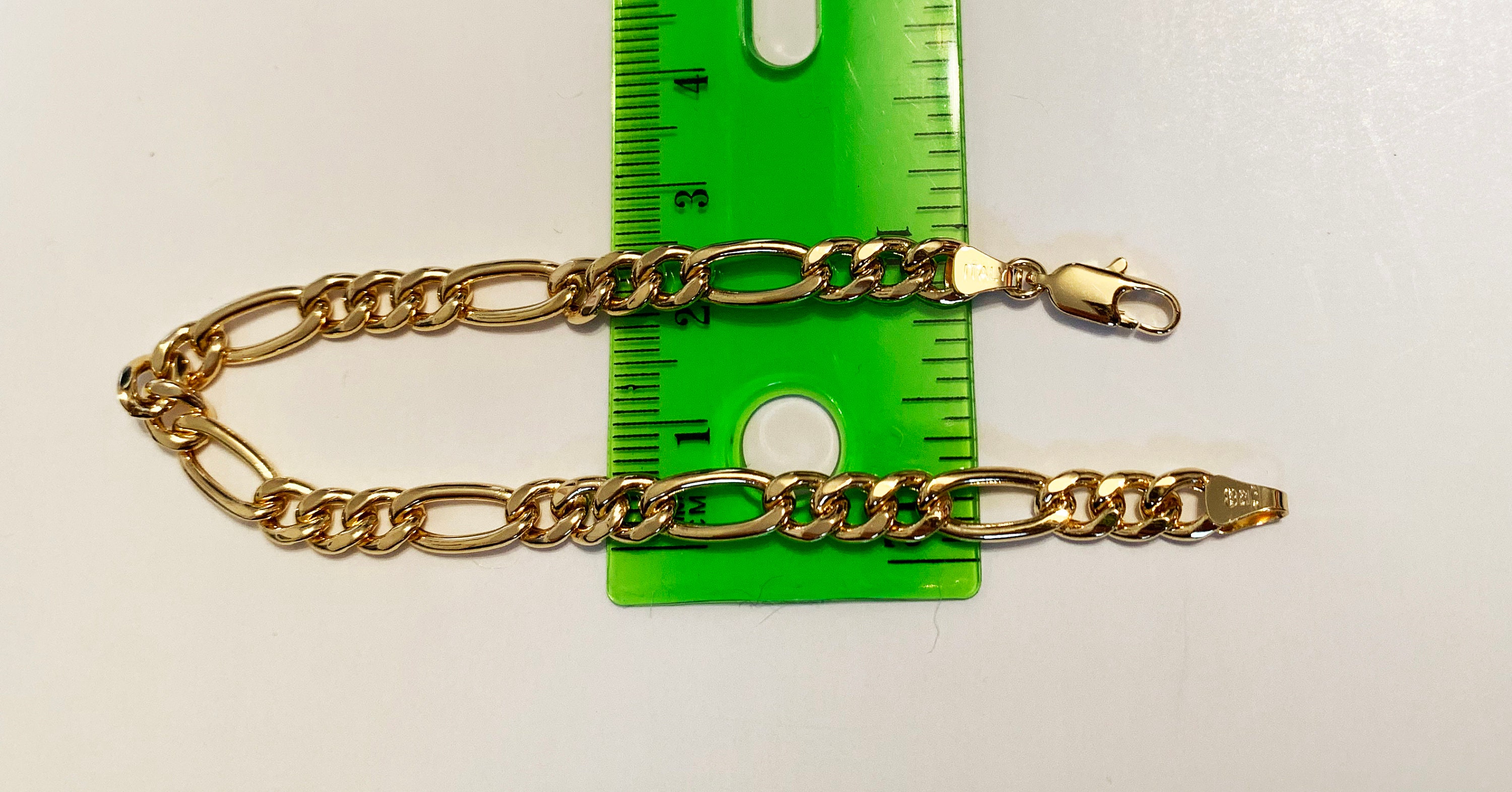 U7-pulsera De Cadena De Acero Inoxidable Para Hombre Y Mujer, Brazalete Gruo De 5MM, Figaro, 8,3 Pulgadas, H414 - AliExprs 36