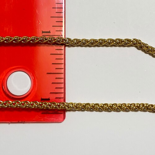 10k solid yellow gold(1mm/1.3mm/1.8mm/2.3mm)Italian wheat shops chain(up to 24