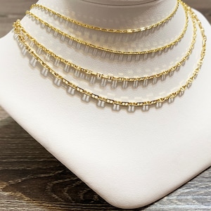 10k solid yellow gold solid Anchor chain up to 24&quot;inch, unique trendy classic fancy stylish thick sturdy solid gold chain for men and women