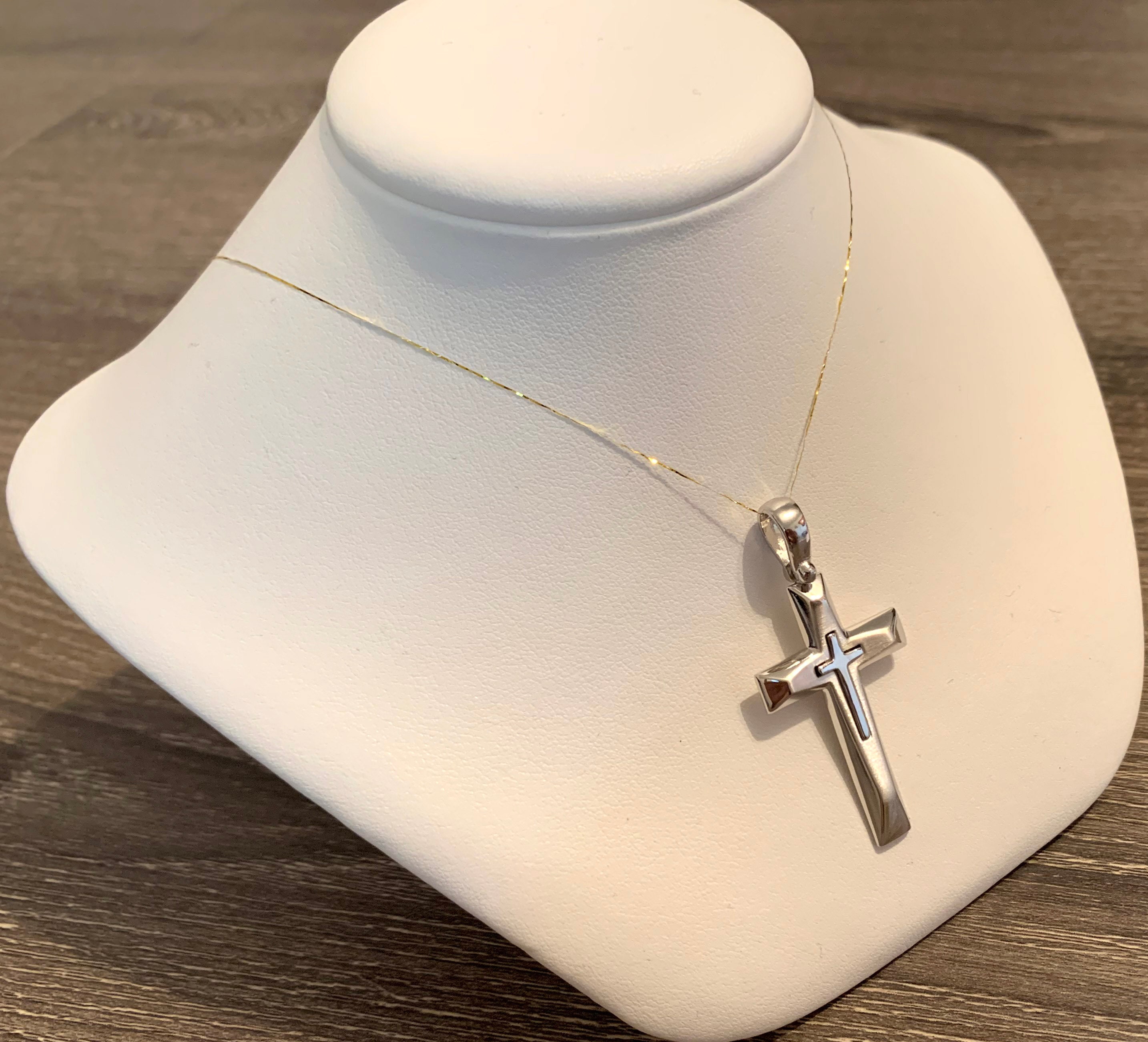 14k Solid White Gold(2