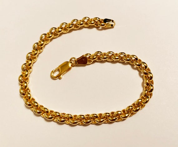 14k Yellow Gold 6-Carat Diamond Anniversary Tennis Bracelet - A&V Pawn