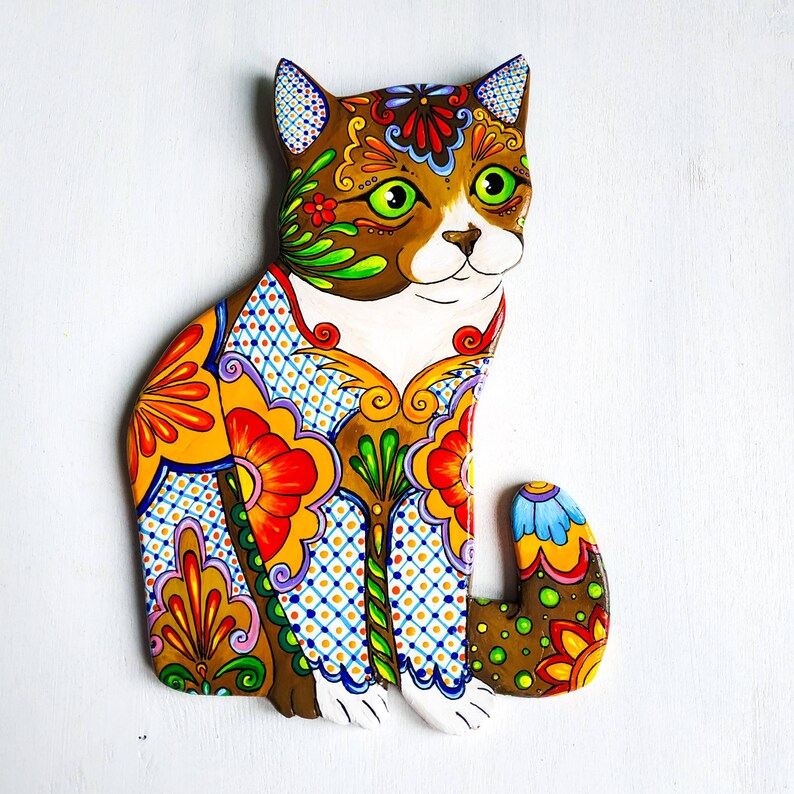 Cat Memorial Wall Sculpture. Polymer Clay Wall Art. Cat Wall Etsy