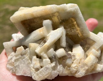 Rare Barite Calcite Crystal Specimen from Jiangxi China, Collector's Piece