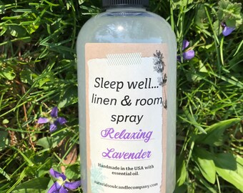 Lavender linen spray/lavender room spray/8oz linen spray/8oz room spray/linen spray/essential oil spray/aromatherapy spray/pillow spray/