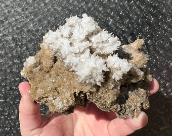 Calcite Hydrozincite specimen - sparkly calcite crystal