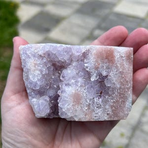 Amethyst Flower Agate Crystal: Purple & Pink Freeform