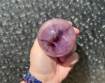 Trapiche amethyst crystal sphere 70mm