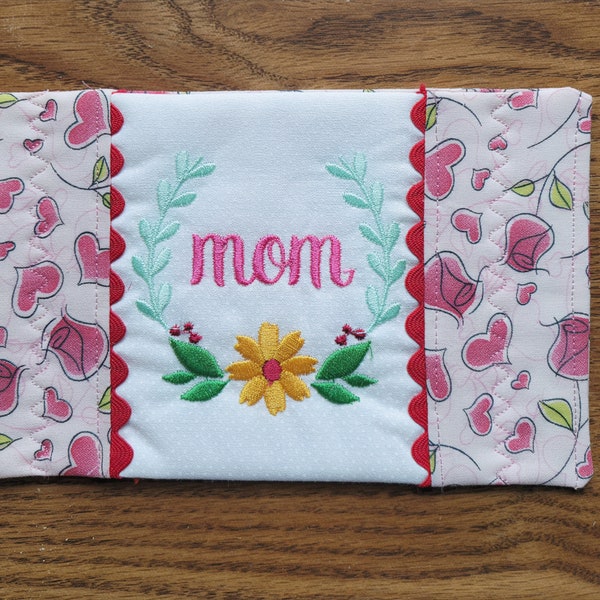 Mother's Day Mug Rug, Fabric Coaster
